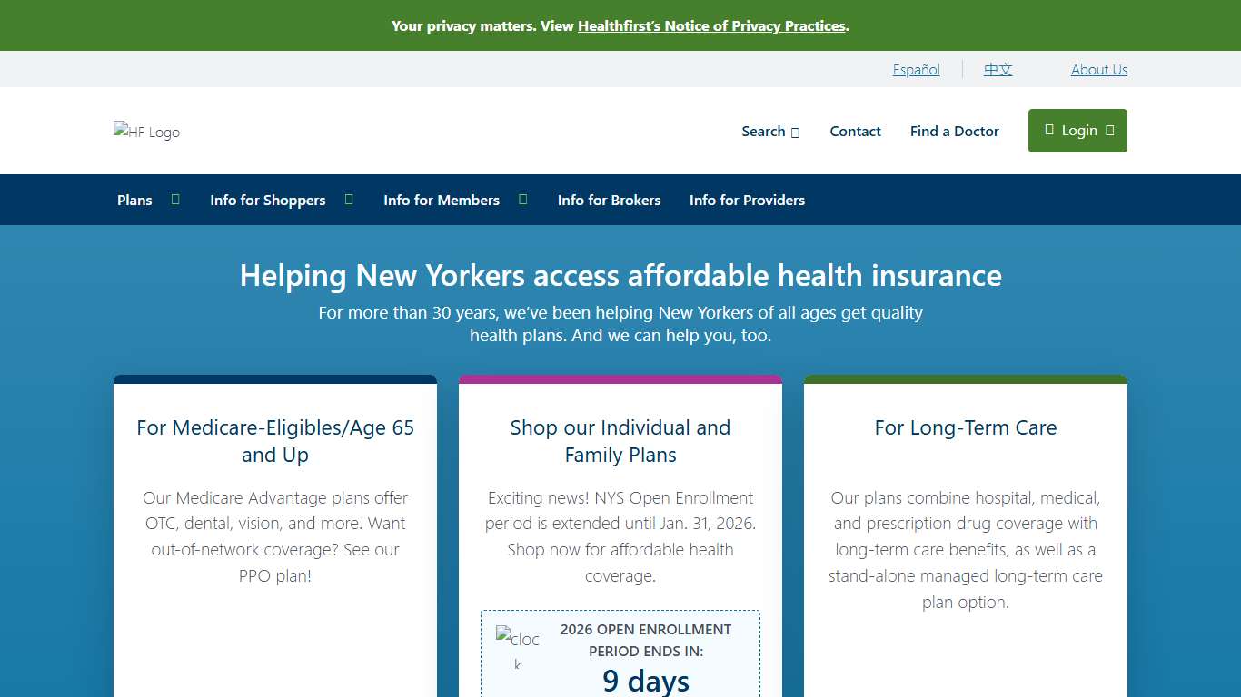 Affordable Health Plans in New York Healthfirst
